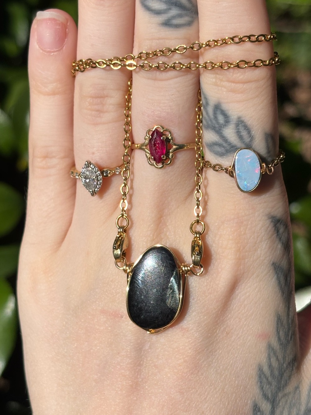 Pyrite interchangeable necklace